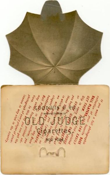 1888 Old Judge Advertising